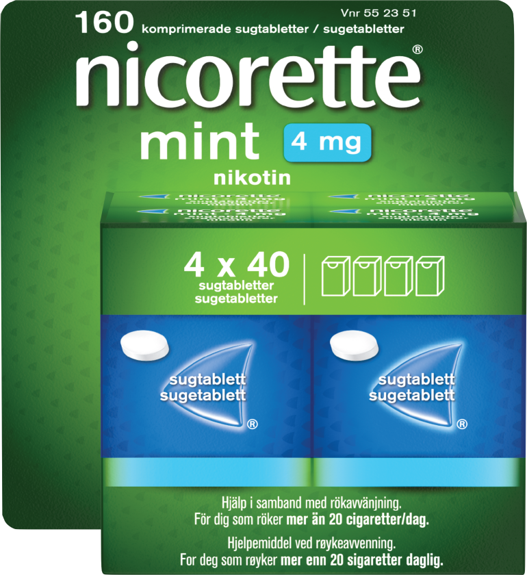 4 mg sugetabletter, Mint, 160 stk.