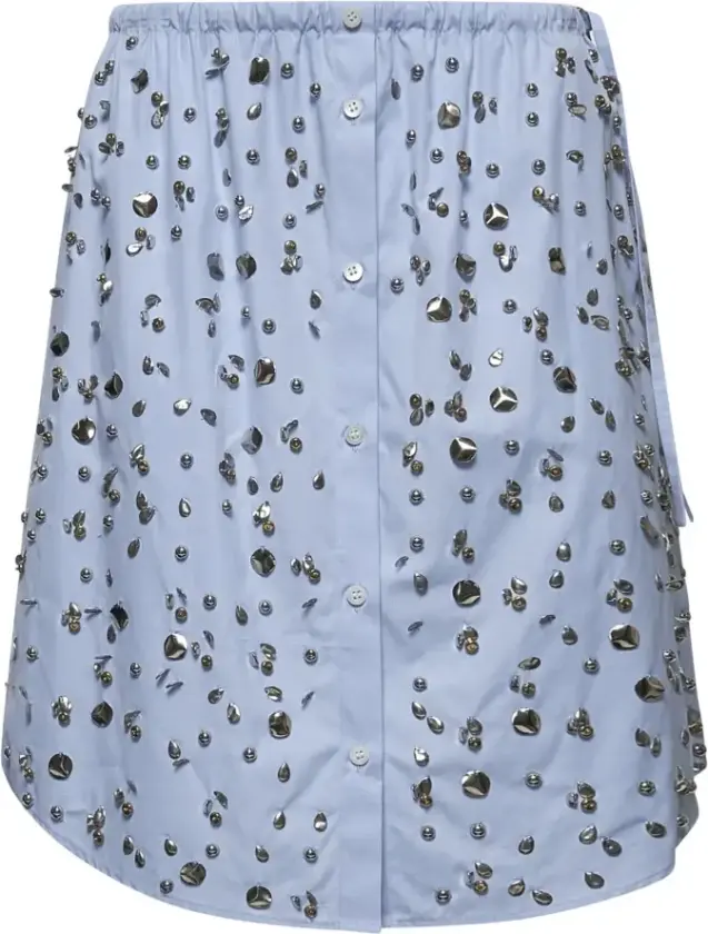 Dame, Skjørt, Blå, L