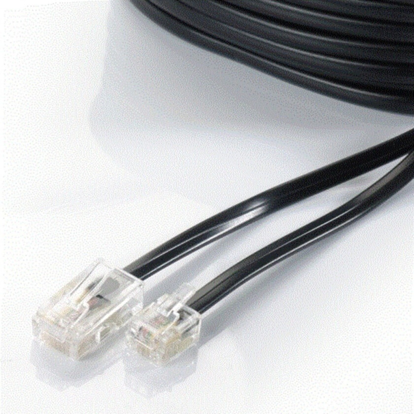 modularkabel,8p/6p,2m,sort