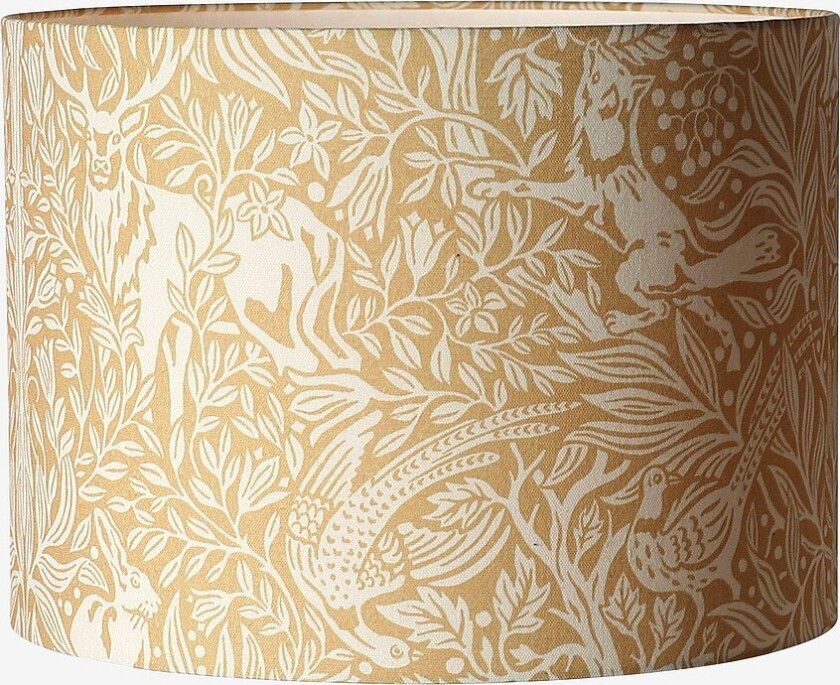 Lampeskjerm Sara Printed 35cm - Gul