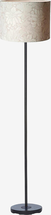 Gulvlampe Amy svart - Beige