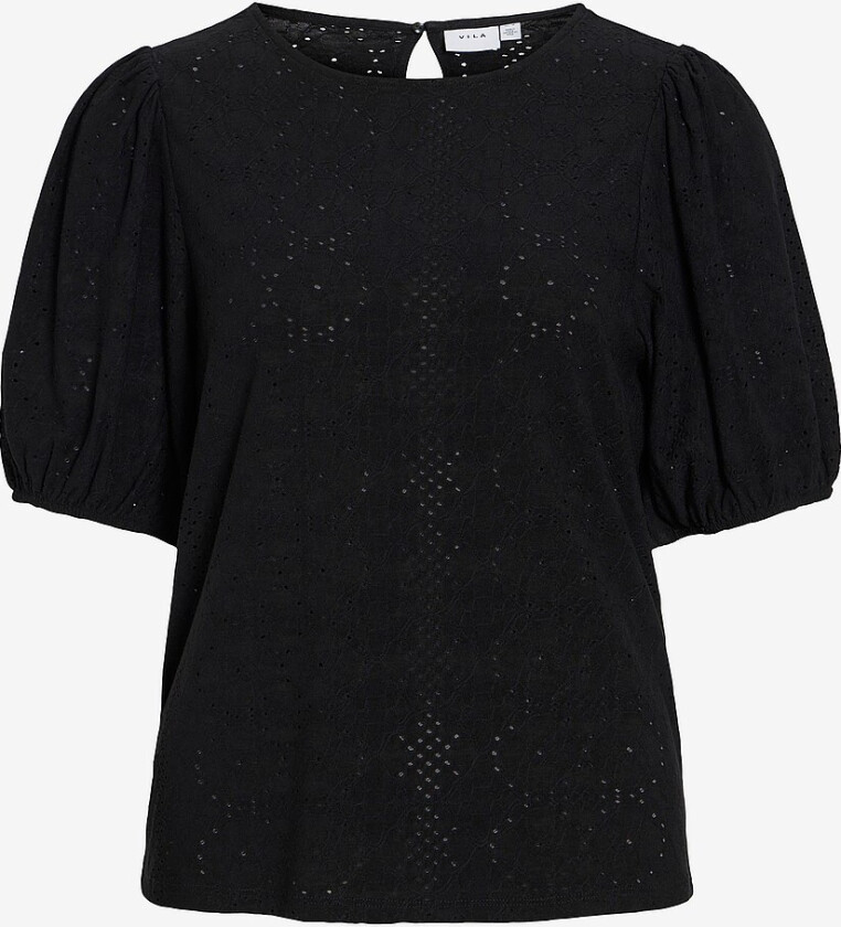 Topp viKally O-neck 2/4 Top - Svart