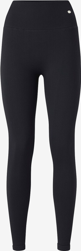 Treningstights Ribbed Seamless Tights - Svart