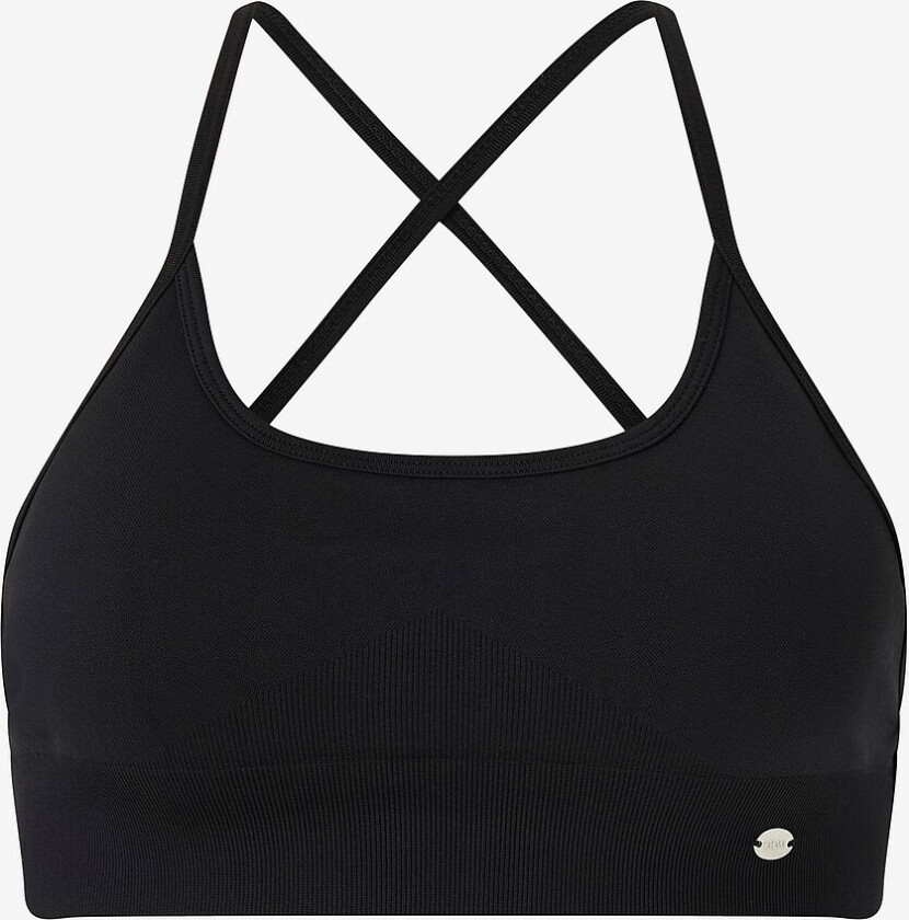 Sports-BH Seamless Cross Back - Svart