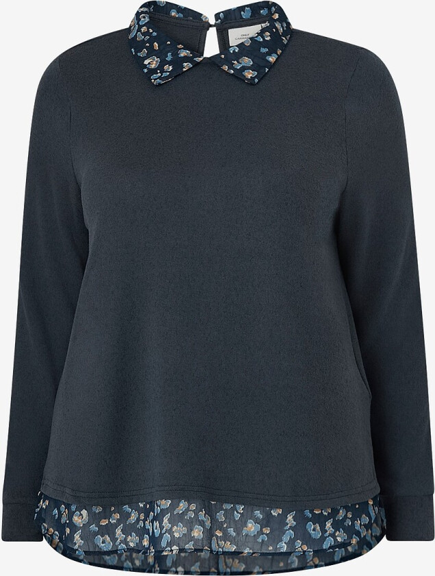Topp carUma Alba L/S Mix Top Jrs - Blå