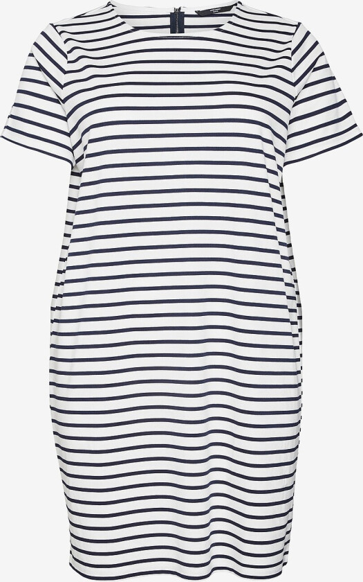 Kjole vmcAbby SS Short Zip Dress Jr - Hvit
