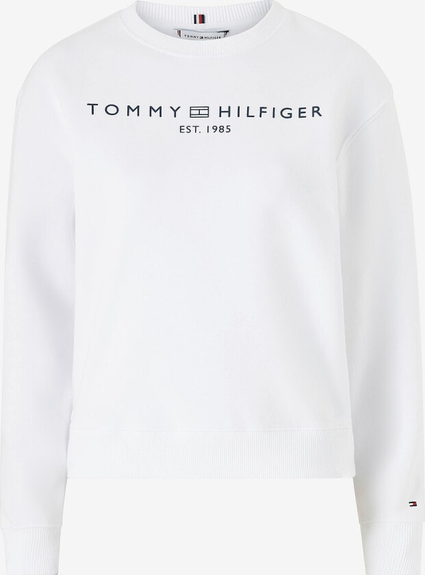 Collegegenser Mdrn Reg Corp Logo C-nk Swtshrt - Hvit