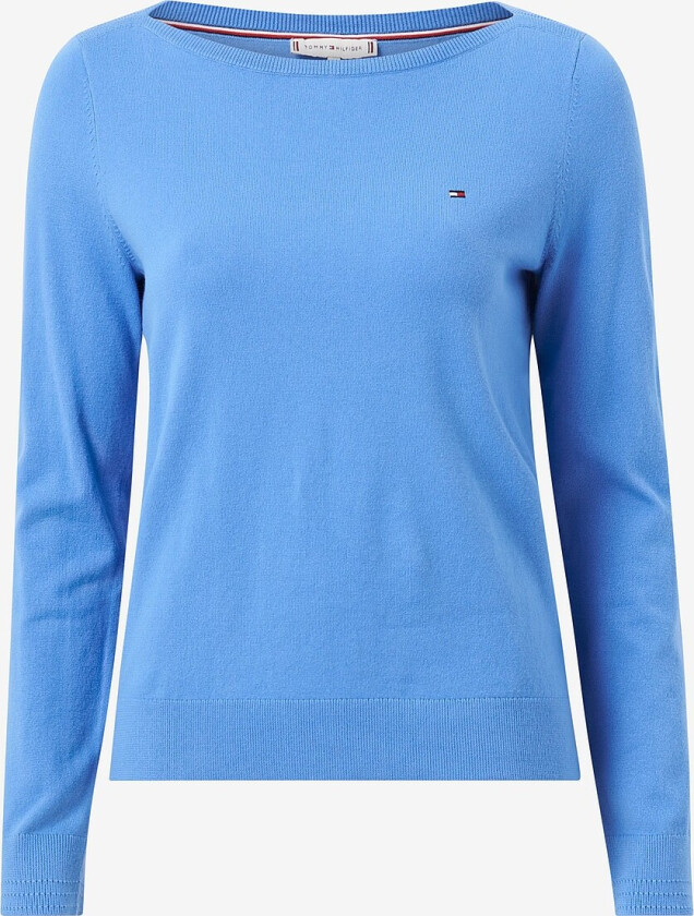 Genser Jersey Stitch Boat-nk Sweater - Blå