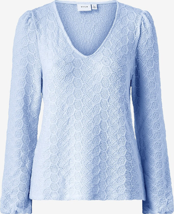 Topp viHanan V-neck L/S Top - Blå