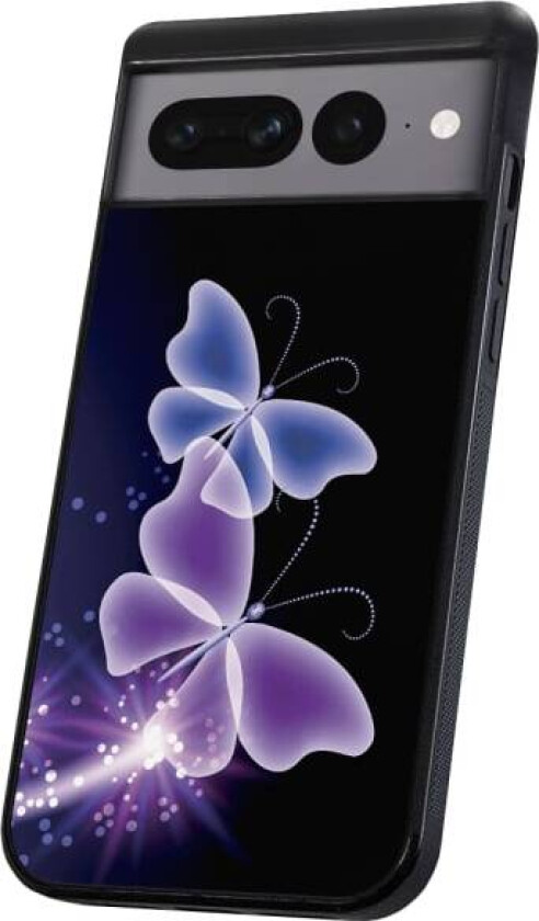 Google Pixel 8 - Deksel/Mobildeksel Lilla Sommerfugler