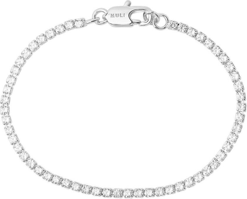 Thin Tennis Bracelet Silver
