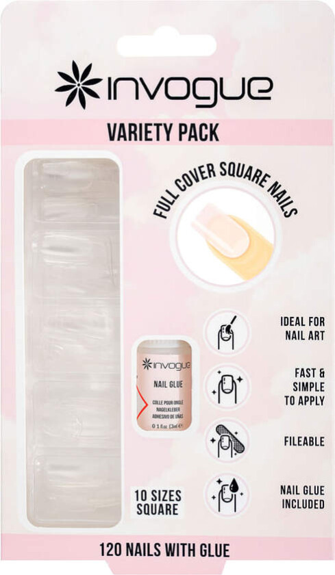Full Cover Square Nails 120pcs