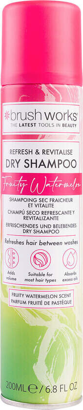 Brushworks Refresh & Revitalise Fruity Watermelon Dry Shampoo 200