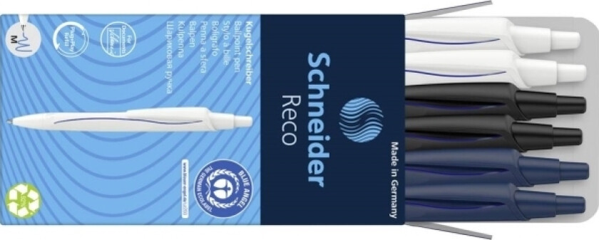 Schneider Kulepenn Schneider Kulepenn Reco 6 Stk. 0,6 Mm Blå