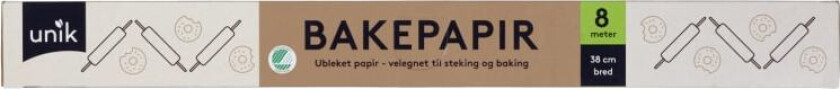 Bakepapir 38cmx8m