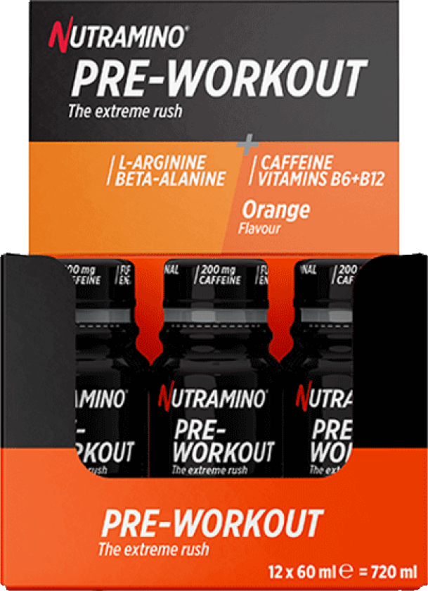 12 x Nutramino PWO Shot, 60 ml