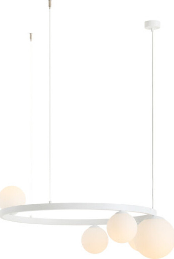 Garda 5 lysekrone, hvit