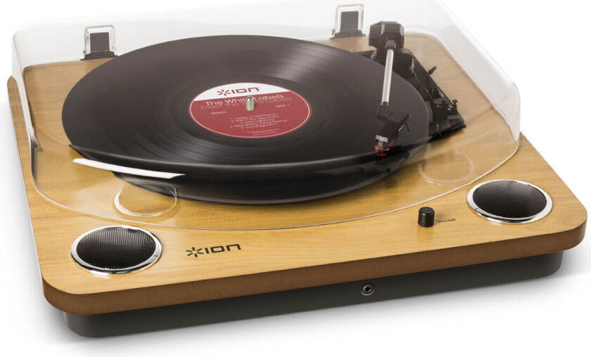 Max LP USB Turntable with Built-in Speakers and Shure Headphones