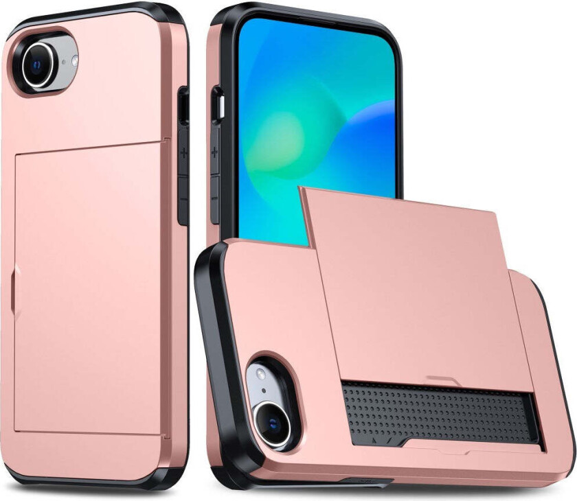 iPhone 16e Multifunksjonelt Bakdeksel med Kortholder