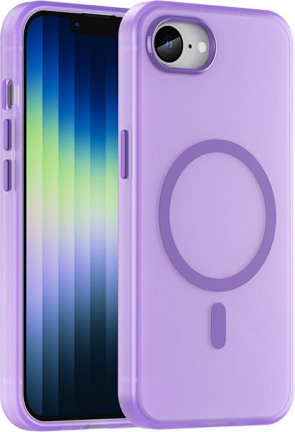 iPhone 16e MagSafe-Kompatibelt Bakdeksel i Fleksibel Plast - Lilla