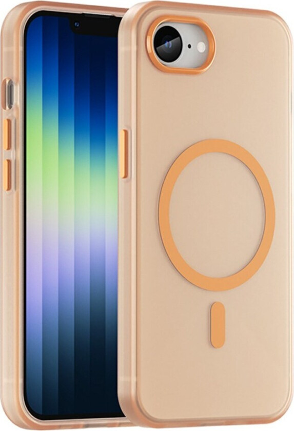 iPhone 16e MagSafe-Kompatibelt Bakdeksel i Fleksibel Plast - Orange
