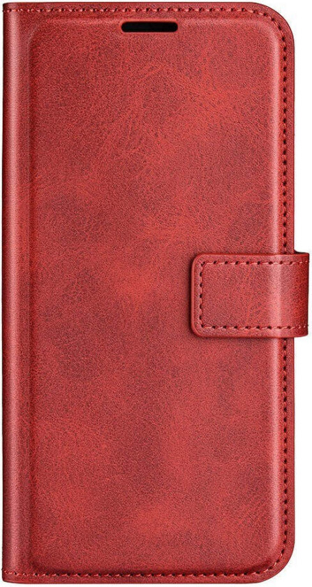iPhone 16e Kunstskinn Flip Deksel - Rød