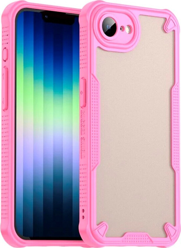 iPhone 16e Hybrid Plast Bak Deksel - Rosa