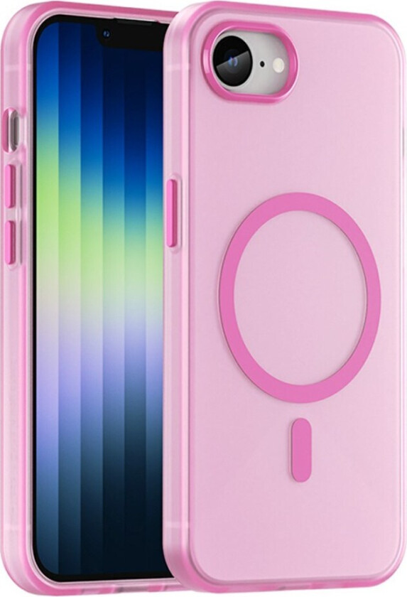 iPhone 16e MagSafe-Kompatibelt Bakdeksel i Fleksibel Plast - Pink