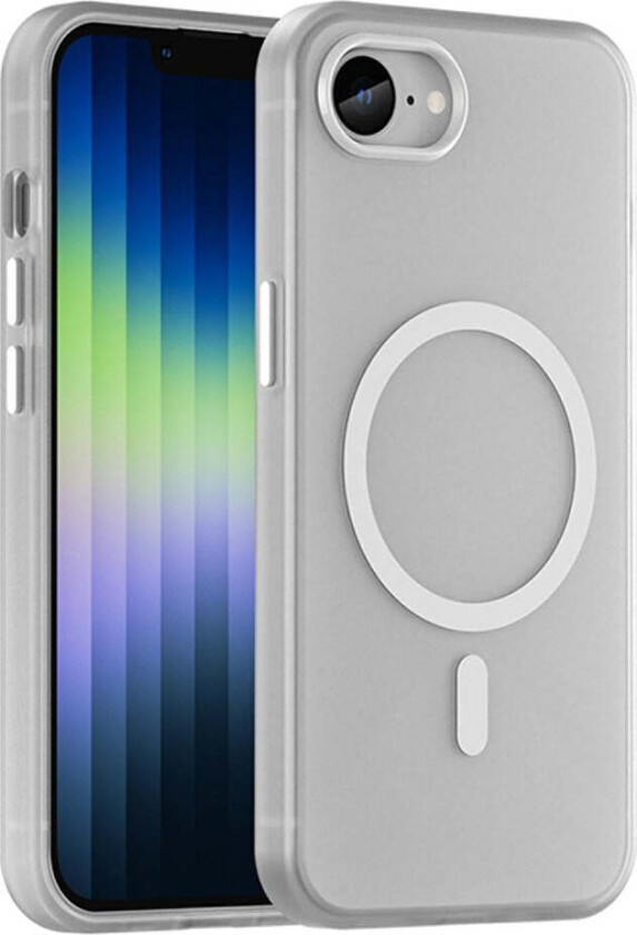 iPhone 16e MagSafe-Kompatibelt Bakdeksel i Fleksibel Plast - Hvit