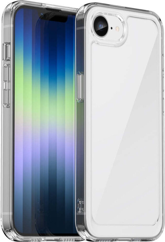 iPhone 16e Hybrid Plast Deksel - Gjennomsiktig