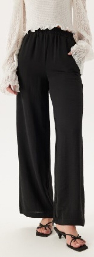 Pctiffany Hw Wide Pants Wvn No Black XL