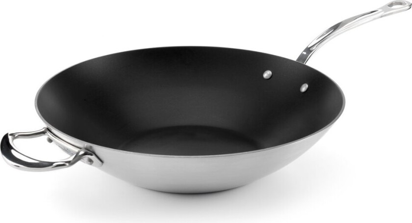 non-stick wokpanne Ø32 cm Rustfritt stål