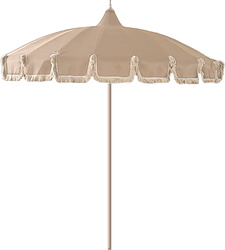 parasoll Beige fringe