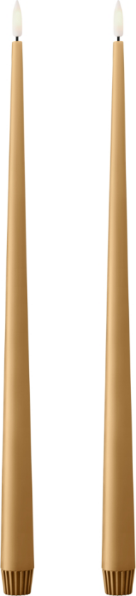 kronelys LED 40 cm 2-pk 27 Almond butter