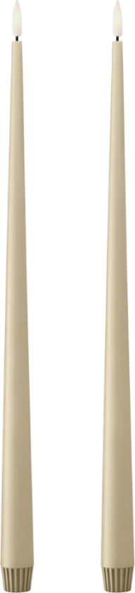 kronelys LED 40 cm 2-pk 14 Pale ginger