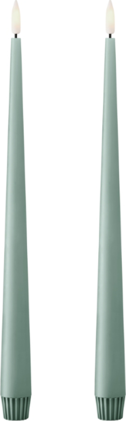 kronelys LED 30 cm 2-pk 67 Jade stone