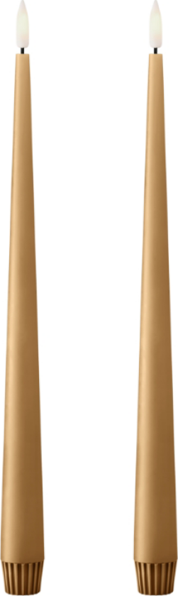kronelys LED 30 cm 2-pk 27 Almond butter