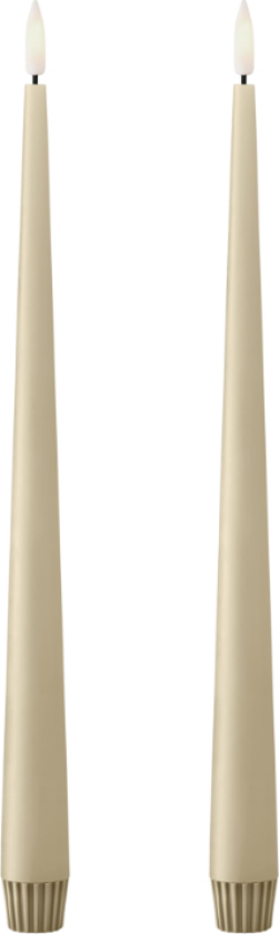 kronelys LED 30 cm 2-pk 14 Pale ginger