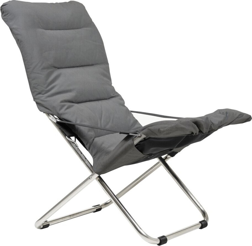 Fiesta Soft solstol Stoff antrasitt-aluminiumsstativ