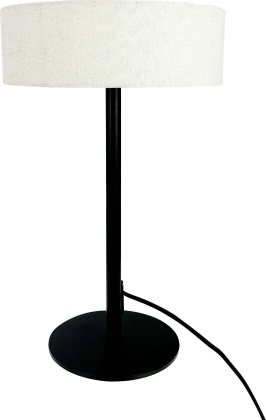 Calix bordlampe - Svart/Natur