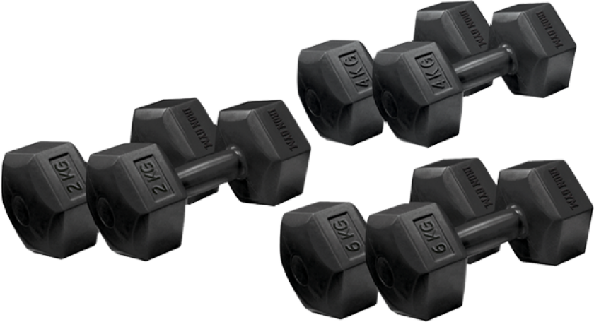 Fixed Hex Dumbbell, Pair