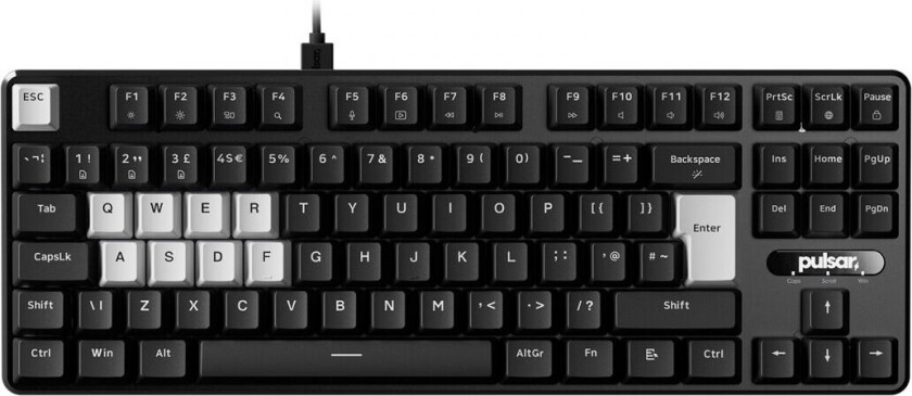 Pcmk 2 He Tkl Mekanisk Tastatur Iso - Svart