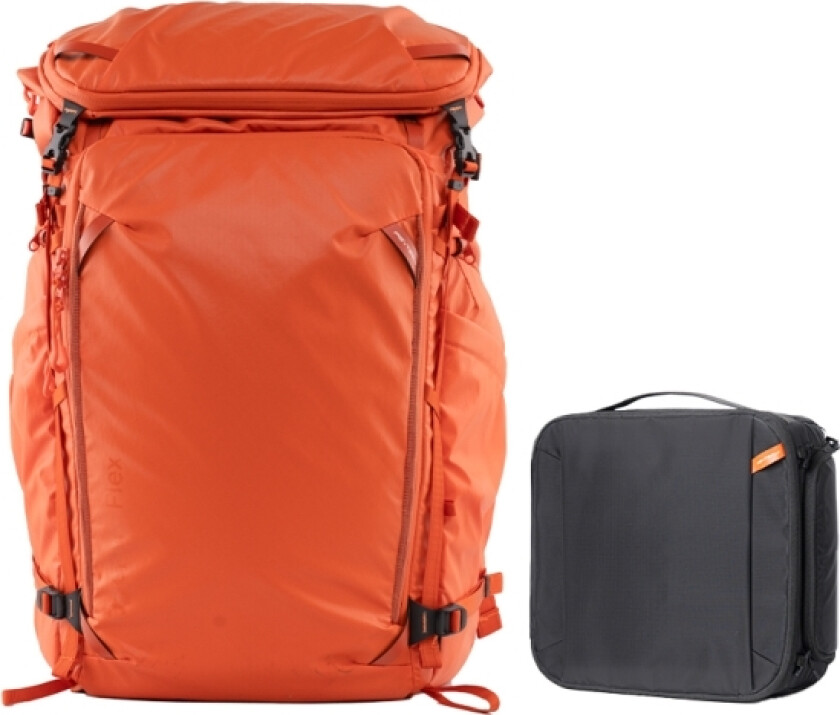 Pgytech Onepro Flex, Ryggsekk, Universell, Rom Til Notebook, Sort, Oransje