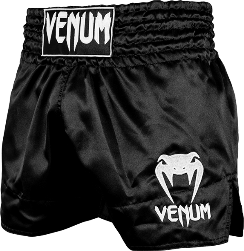 Muay Thai Shorts Classic - Black/White
