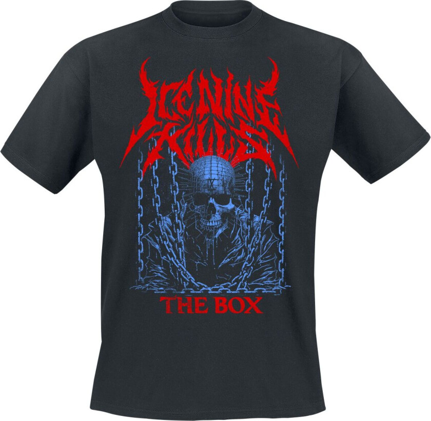 T-skjorte - The Box - S til 4XL - Herrer - svart