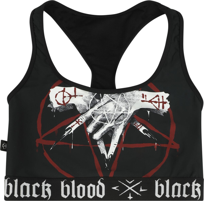 Goth Bikinitopp - Bikinitopp med Pentagram - M til XXL - Damer - svart