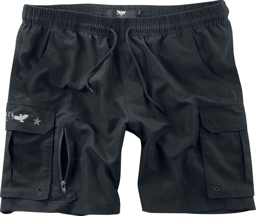 Badeshorts - S til 5XL - Herrer - svart