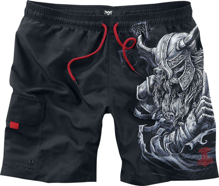 Badeshorts - S til XXL - Herrer - svart