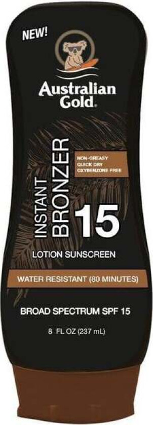 Instant Bronzer Lotion Sunscreen 15 237 ml