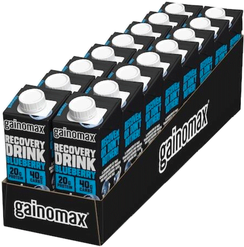 16 x Gainomax Recovery 250 ml Blueberry
